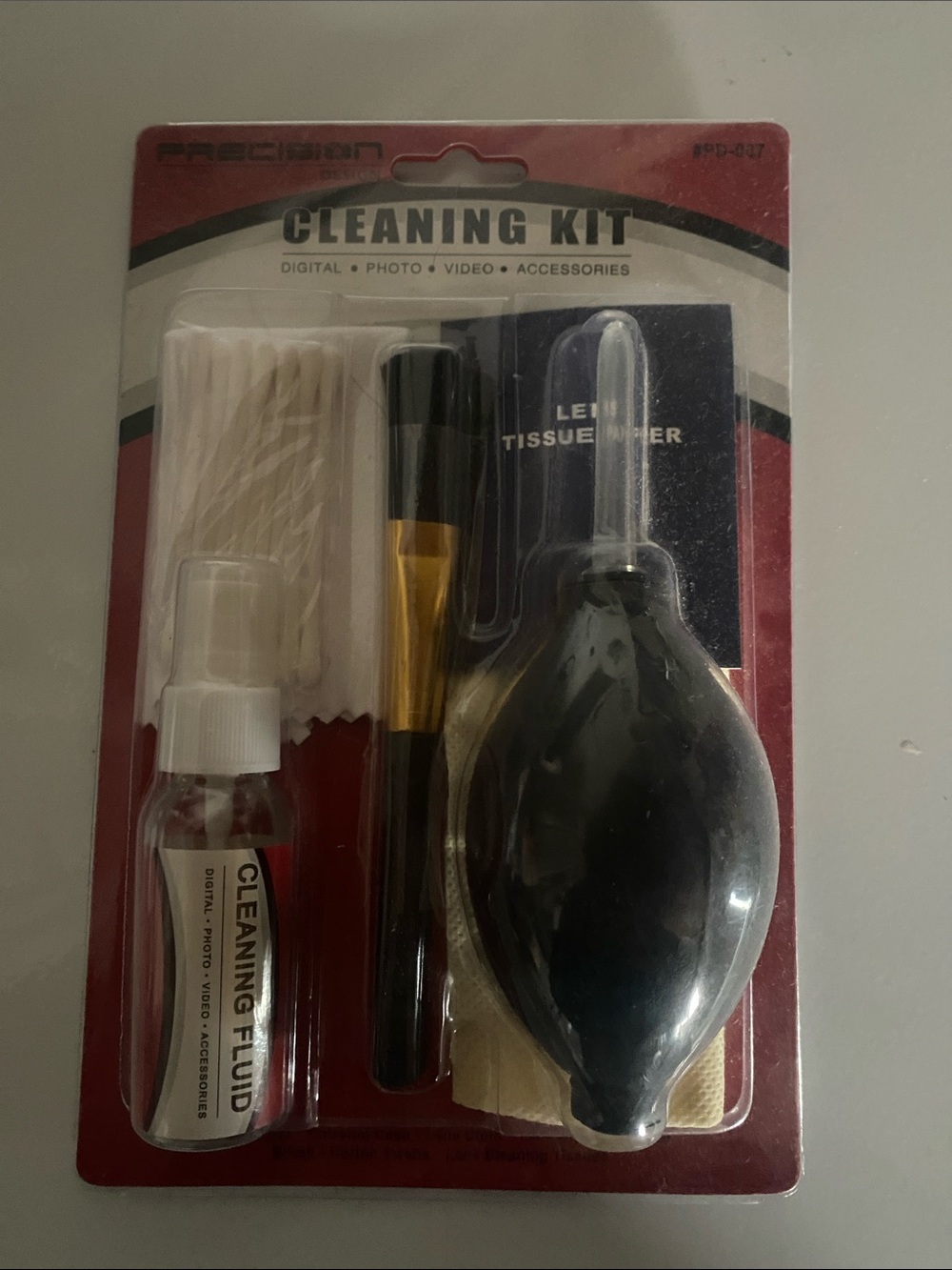 Camera & Lens Cleaning Kit — Black and Red Packaging